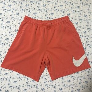 men’s nike sweat shorts (salmon)